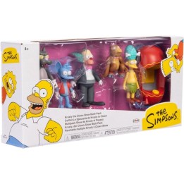JAKKS PACIFIC The Simpson personaggi articolati 6 cm Krusty Multipack