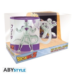 ABYSTYLE DRAGON BALL: Set tazza 460ml + sottobicchiere: "Goku vs Frieza"
