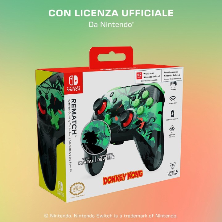 TURTLE BEACH Controller Rematch Wireless Donkey Kong (Compatibile Switch 2)