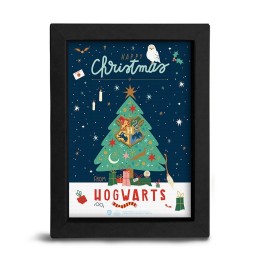 ABYSTYLE HARRY POTTER - Quadro: "Happy Christmas from Hogwarts " 15x20cm