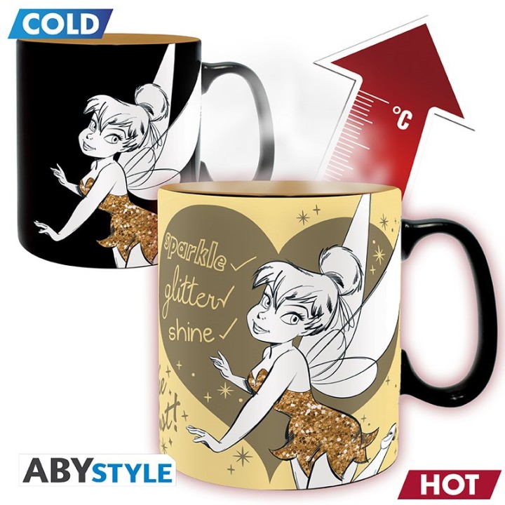 ABYSTYLE DISNEY - Tazza termosensibile 460 ml: "Tinkerbell Sparkle"