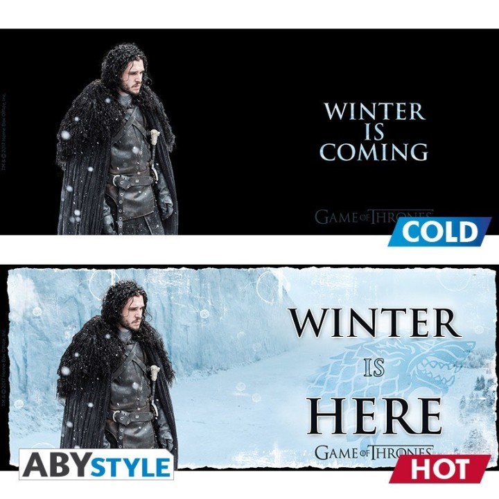ABYSTYLE GAME OF THRONES - Tazza termosensibile 460 ml: "Winter is here"