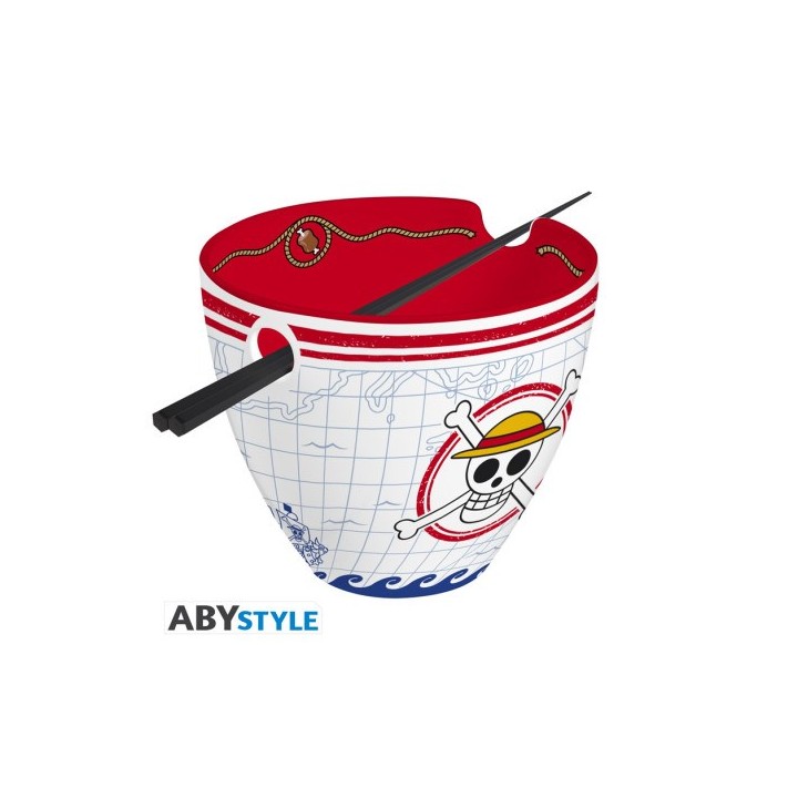 ABYSTYLE ONE PIECE - Bowl Ramen con bacchette: "Monkey D. Luffy"