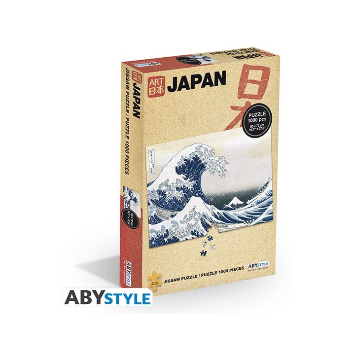 ABYSTYLE - HOKUSAI - Jigsaw puzzle 1000 pieces - The Wave of Kanagawa