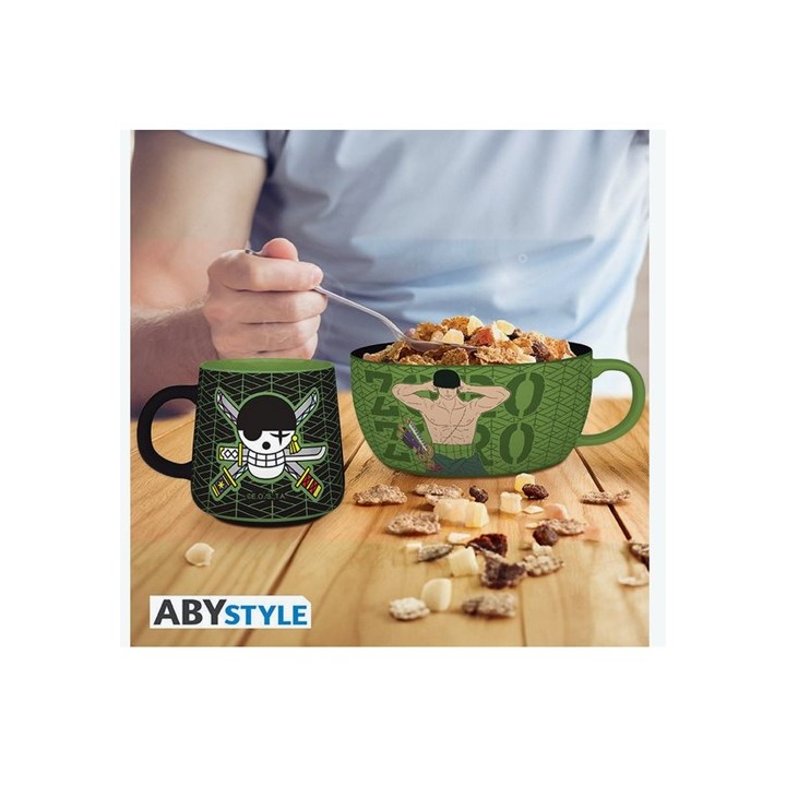ABYSTYLE - ONE PIECE - Breakfast Set Mug + Bowl - Zoro