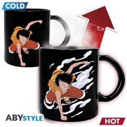 ABYSTYLE - ONE PIECE - Mug Heat Change - 460 ml - Luffy and Ace