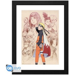 ABYSTYLE - NARUTO SHIPPUDEN - Framed print "Naruto & His Allies" (30x.
