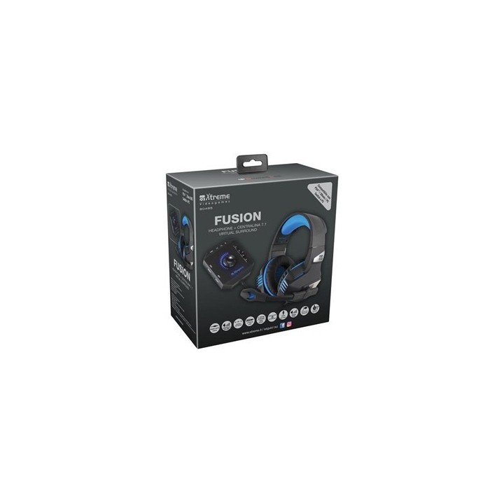 XTREME Cuffie gaming Fusion + Sound Box 7.1 Virtual Surround (Ps4/Pc)
