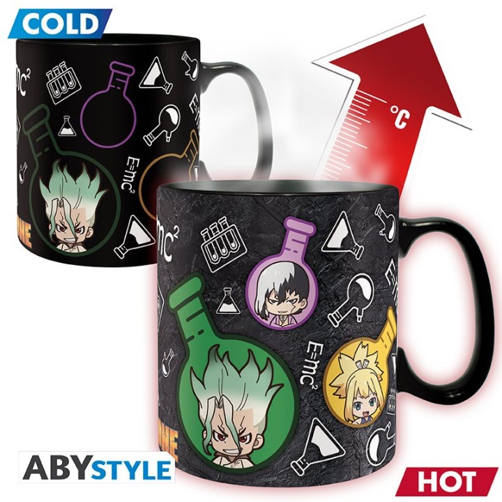 ABYSTYLE DR STONE - Tazza termosensibile 460 ml: "Group Formula"
