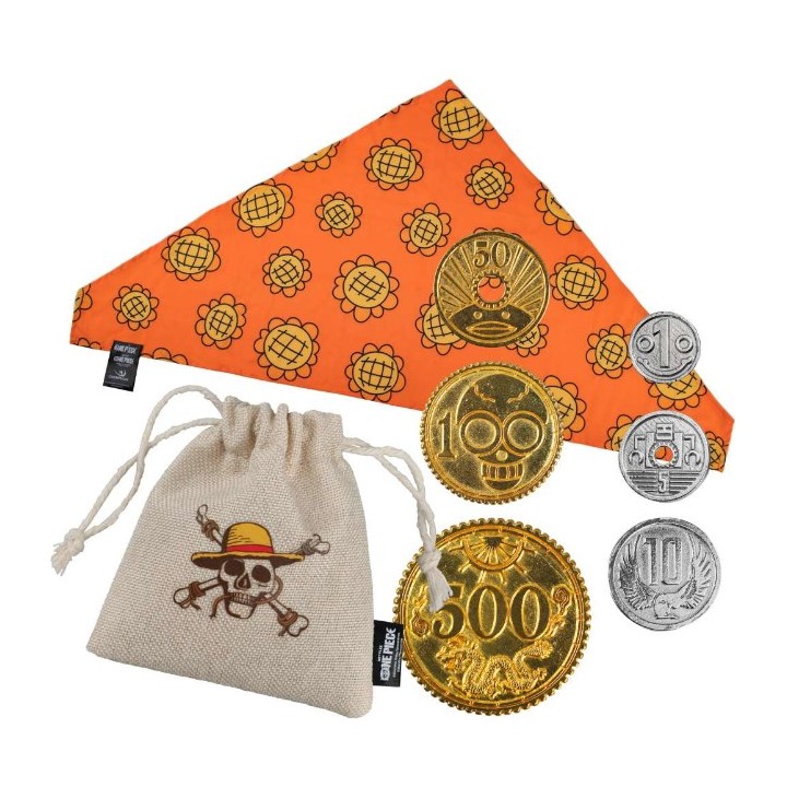 CINEREPLICAS 103490 - Set di monete e bandana nami