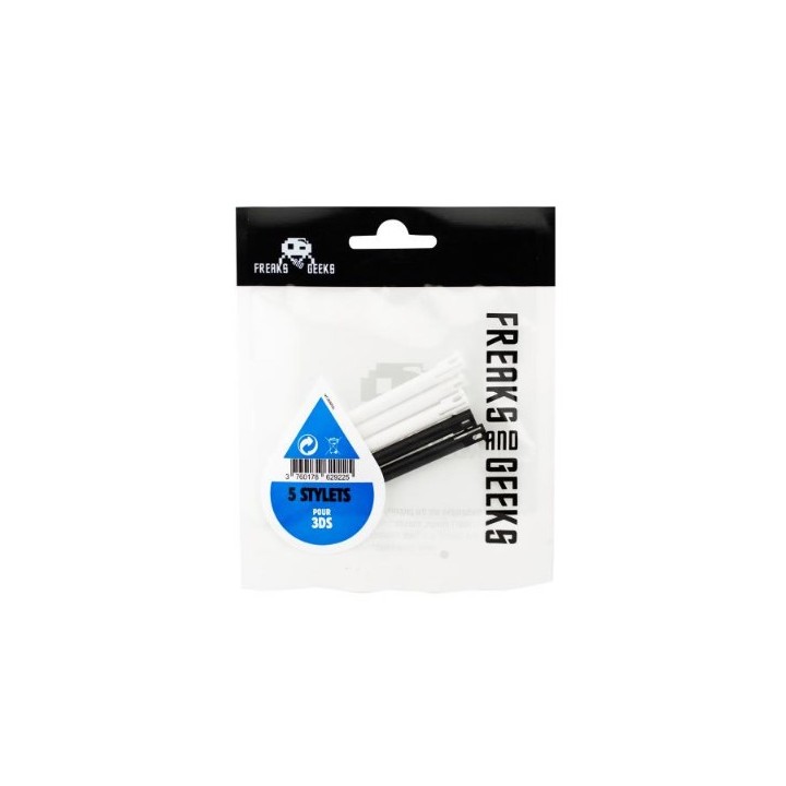 Stylet 3DS x5 (black and white) (in freaks and geeks bags + labels)