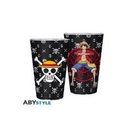 ABYSTYLE ONE PIECE - BICCHIERE IN VETRO "Luffy" 400ml