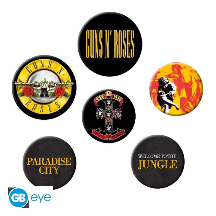 ABYSTYLE GUNS N ROSES - Set 6 Spille: " Lyrics and Logos"