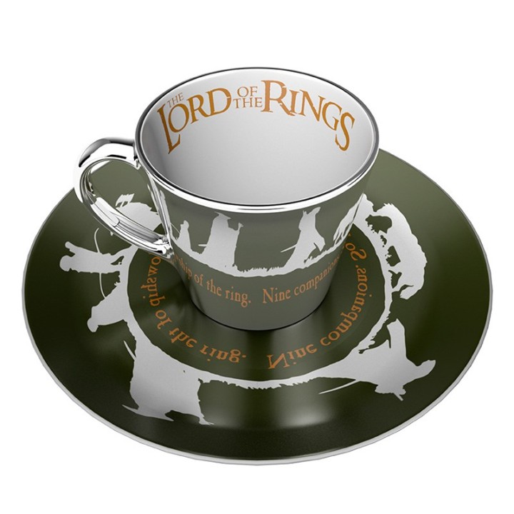 ABYSTYLE The Lord Of The Ring - Set Tazza "Specchio" e Piattino: "Fellowship"