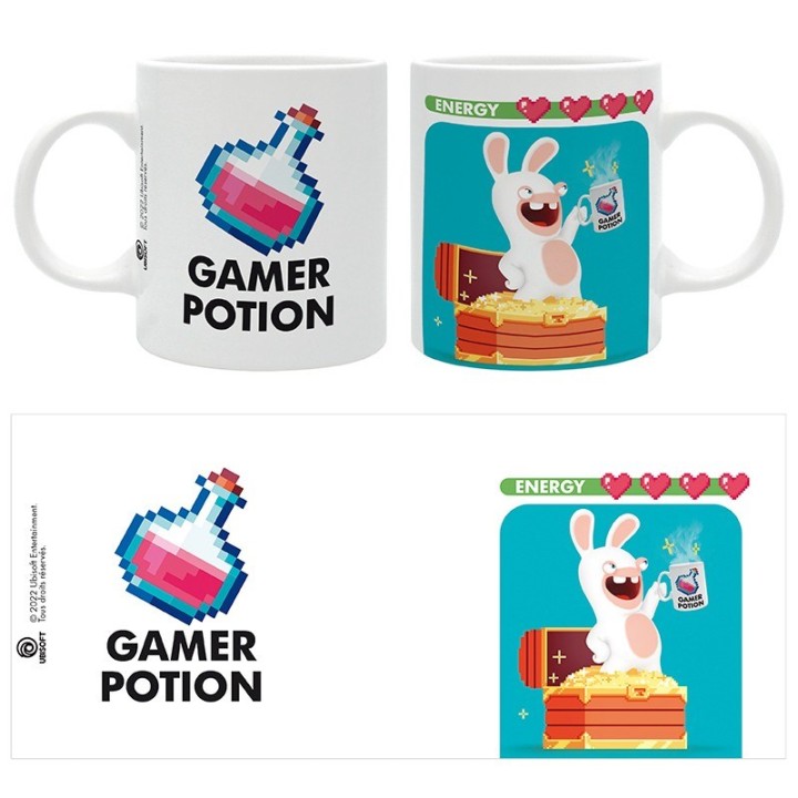 ABYSTYLE RABBIDS - Tazza 320ml : "Gamer potion"