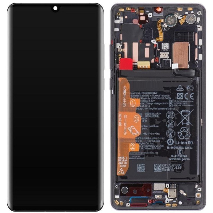 DISPLAY LCD + TOUCHSCREEN DISPLAY COMPLETO + FRAME PER HUAWEI P30 PRO.