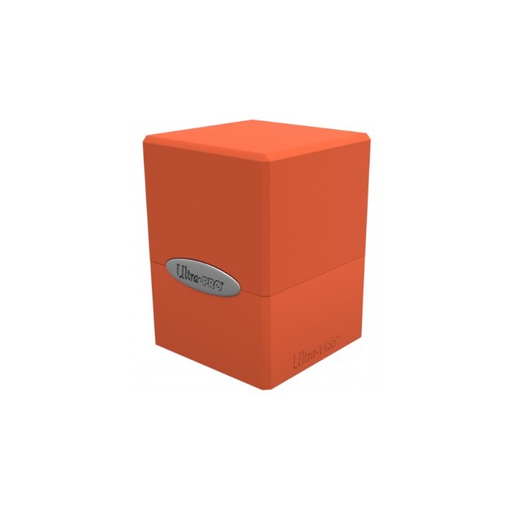 ULTRA PRO Deck Box - Satin Cube - Pumpkin Orange