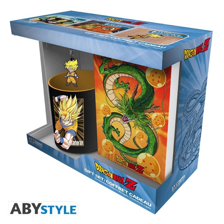 ABYSTYLE DRAGON BALL - Tazza 320ml + Portachiavi PVC + Agenda "Goku"