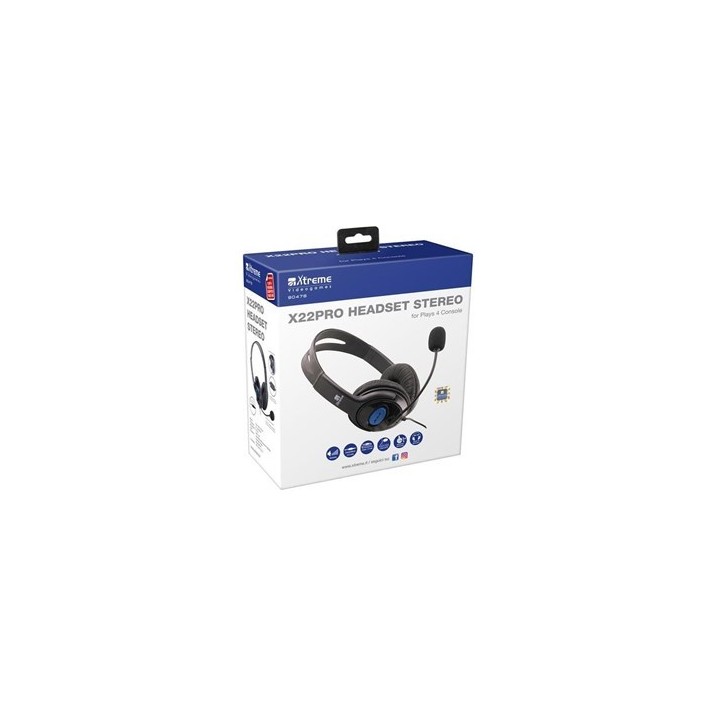 XTREME Cuffie Gaming X22PRO 2.0+Microfono PS4, XONE, VR, PC