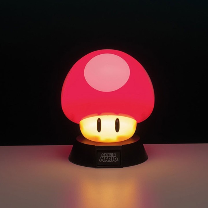PALADONE NINTENDO SUPER MARIO ICON MUSHROOM POWER-UP LAMPADA 3D