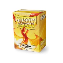 DRAGON SHIELD Standard Sleeves - Matte Yellow (100 Sleeves)