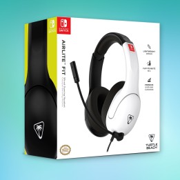 TURTLE BEACH Cuffie Gaming Airlite Fit NSW Black/White INT
