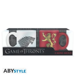 ABYSTYLE GAME OF THRONES - Set 2 Tazze espresso - 110 ml: "Stark & Lannister"