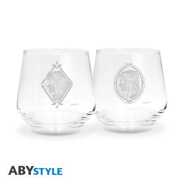 ABYSTYLE THE LEGEND OF ZELDA - Set 2 Bicchieri: "Zelda & Link"