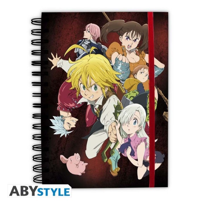 ABYSTYLE THE SEVEN DEADLY SINS - Notebook Spirale: "Meliodas and the Sins"