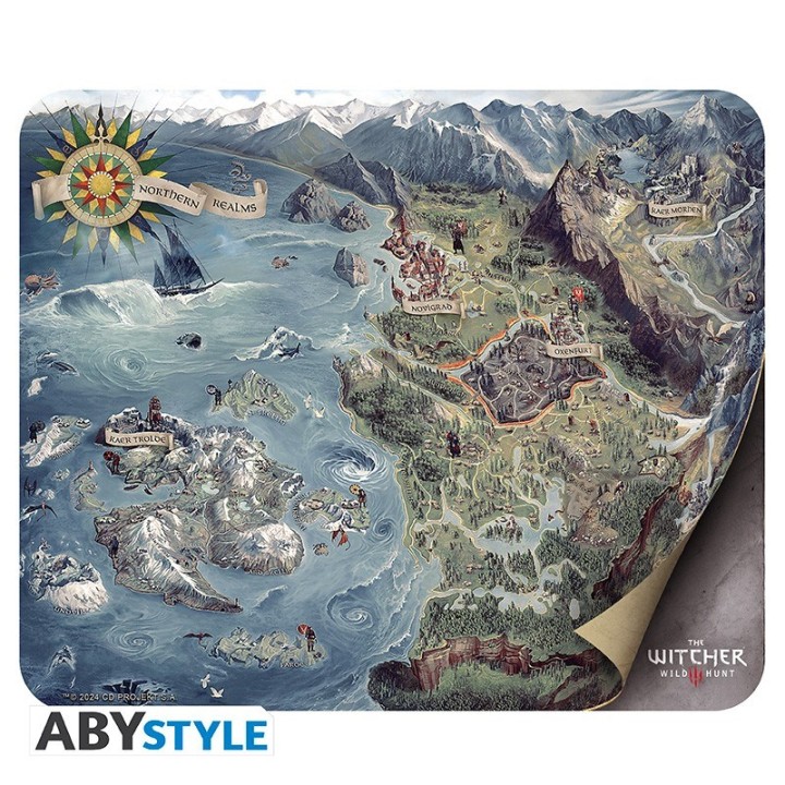 ABYSTYLE THE WITCHER - Mousepad: "World map"
