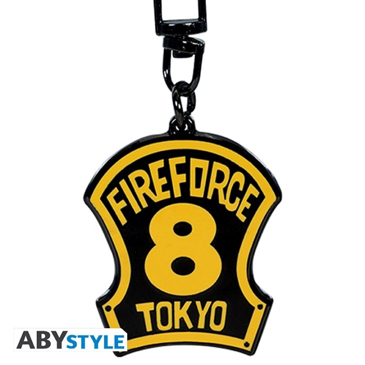 ABYSTYLE FIRE FORCE - Portachiavi: "Emblem Company 8"