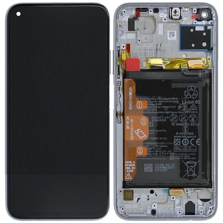 DISPLAY LCD + TOUCHSCREEN DISPLAY COMPLETO + FRAME + BATTERIA PER HUA.