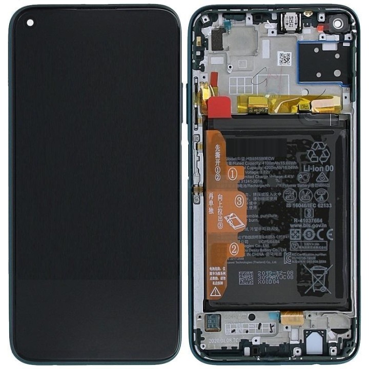 DISPLAY LCD + TOUCHSCREEN DISPLAY COMPLETO + FRAME + BATTERIA PER HUA.
