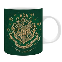 ABYSTYLE HARRY POTTER - Tazza 320ml: "Christmas Green Hogwarts "
