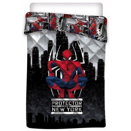 AYMAX - Spiderman Trapunta Piumone Imbottito 140x200 cm Letto Singolo Lettino Culla