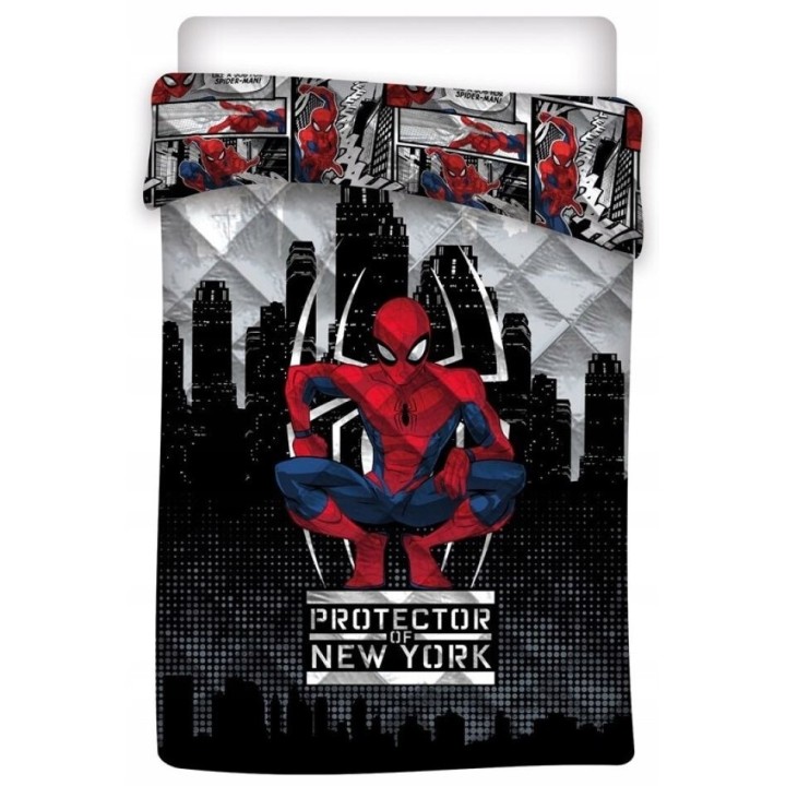 AYMAX - Spiderman Trapunta Piumone Imbottito 140x200 cm Letto Singolo Lettino Culla