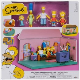 JAKKS PACIFIC The Simpsons Deluxe Living Room Diorama MX