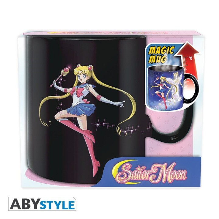 ABYSTYLE SAILOR MOON - Tazza termosensibile 460 ml: " Sailor & Chibi"