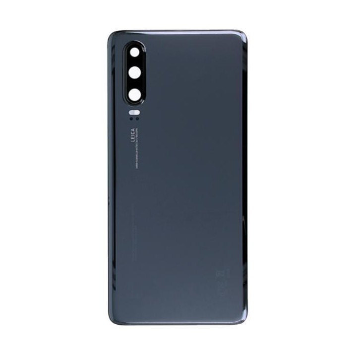 COVER POSTERIORE PER HUAWEI P30 ELE-L29 ELE-L09 NERO ORIGINALE