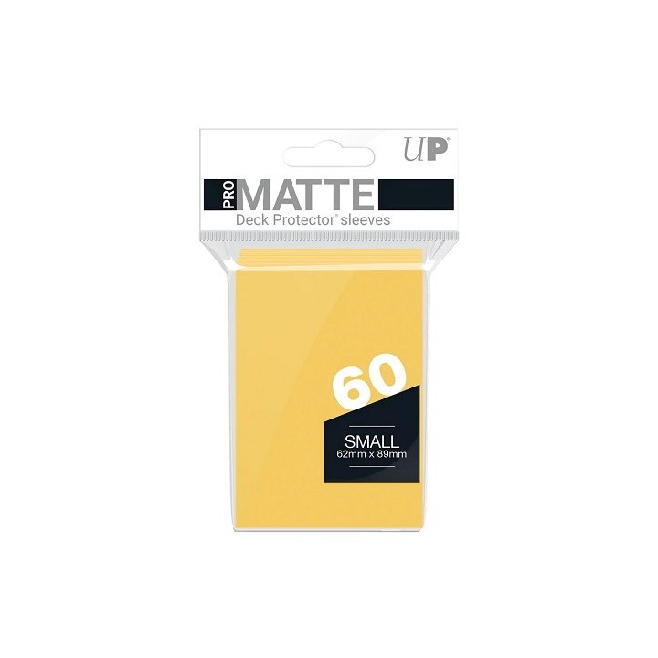 ULTRA PRO 60 Deck Protector Sleeves PRO-Matte Small - Yellow