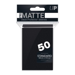 ULTRA PRO - 50 Deck Protector Sleeves Standard PRO-MATTE Black