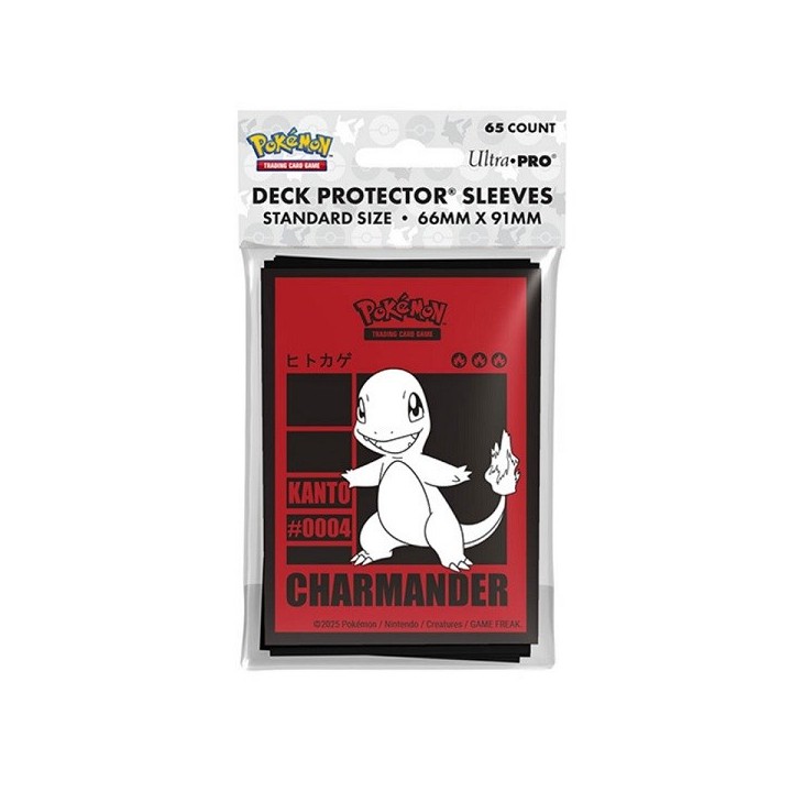 ULTRA PRO - 65 Deck Protector Sleeves - Pokemon - Charmander