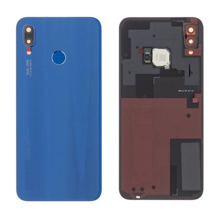 COVER POSTERIORE PER HUAWEI P20 LITE / NOVA 3E BLU ORIGINALE NEW