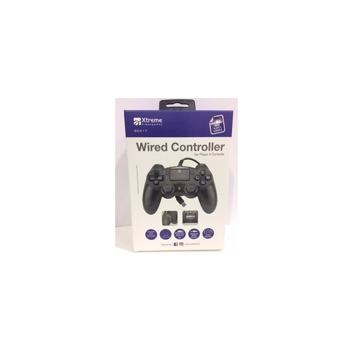 XTREME Controller Wired Dualshock PS4 (compatibile anche PC/PS3)