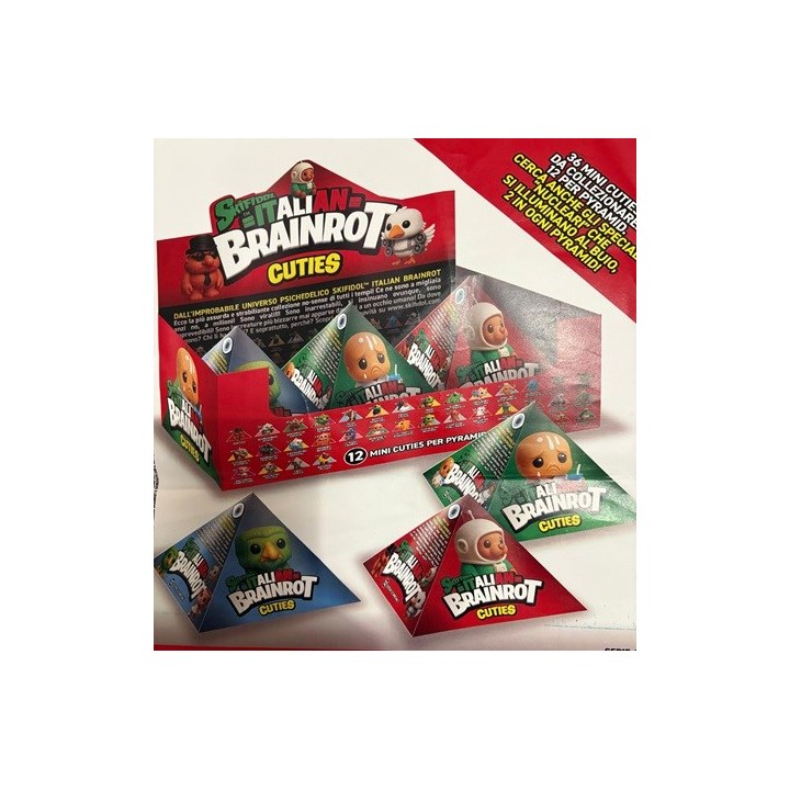 SKIFIDOL Italian Brainrot Piramide Mini Cuties Display (3 pezzi)