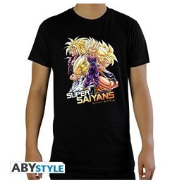 ABYSTYLE DRAGON BALL Z Super Saiyans T-shirt (S)