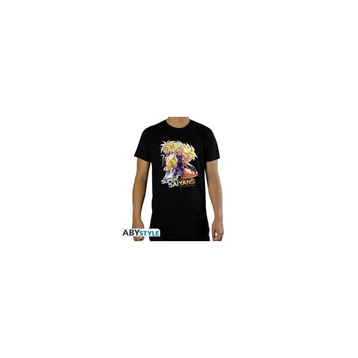 ABYSTYLE DRAGON BALL Z Super Saiyans T-shirt (S)