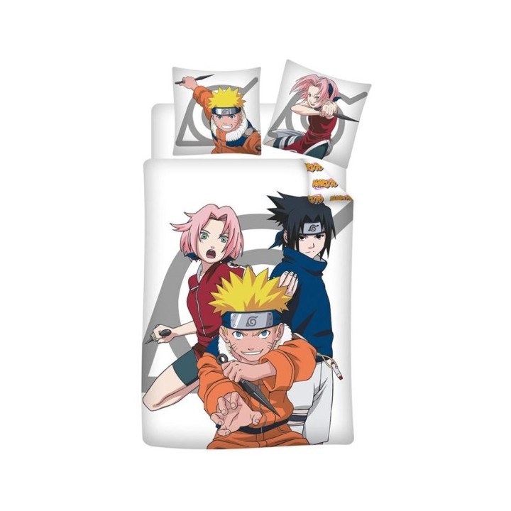 AyMax - NARUTO - Copripiumino (140x200cm) + Federe (65X65cm)