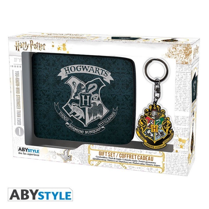 ABYSTYLE HARRY POTTER - SET PORTAFOGLIO + PORTACHIAVI HOGWARTS
