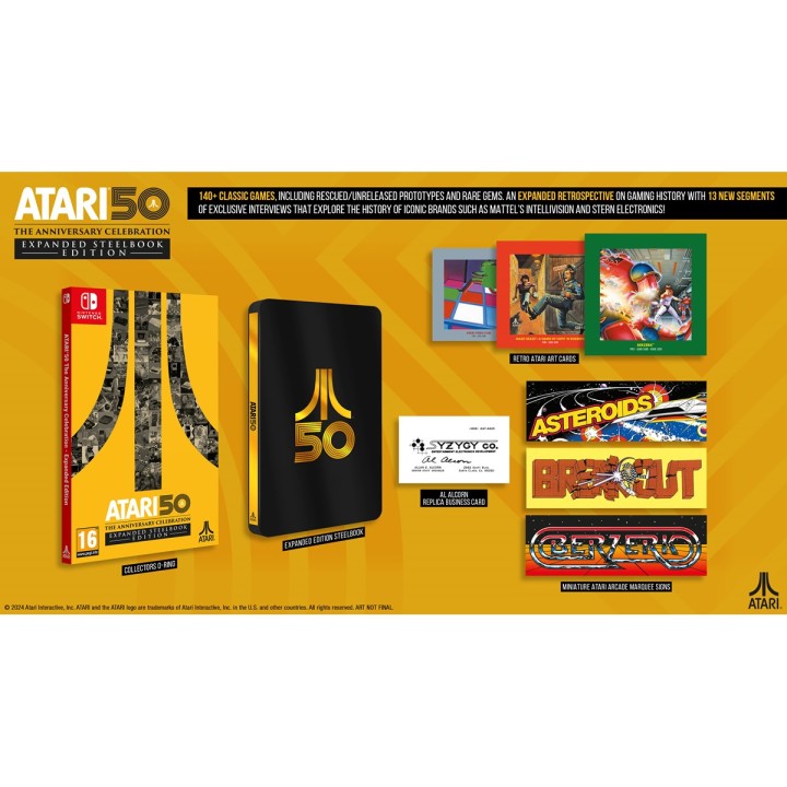 Atari 50 The Anniversary Celebration Expanded Steelbook Edition